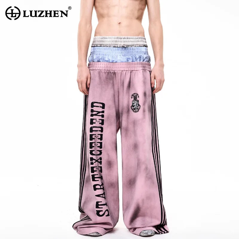 Street Fashion Men 2025 - LUZHEN модные персонализированные прямые спортивные повседневные